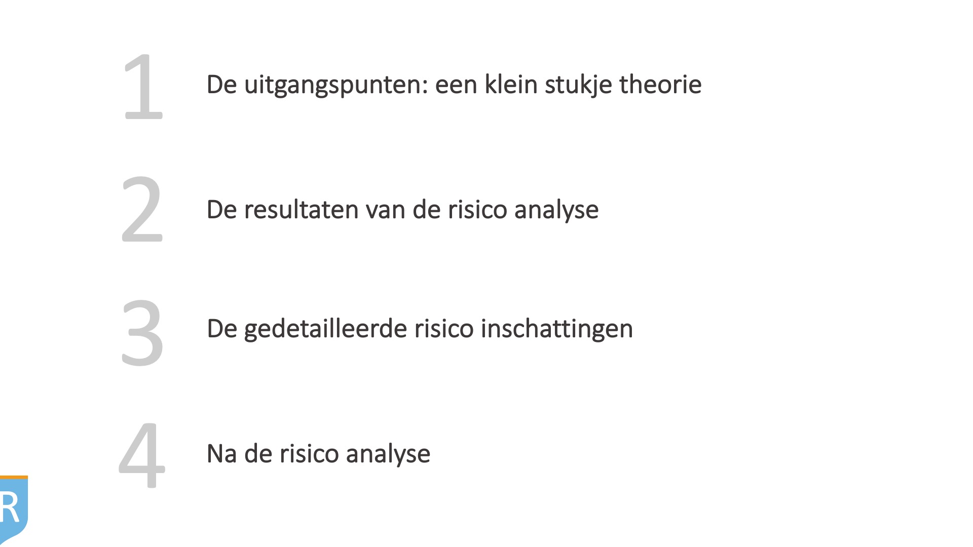 Voorbeeld risico analyse - RisicoRegisseurs